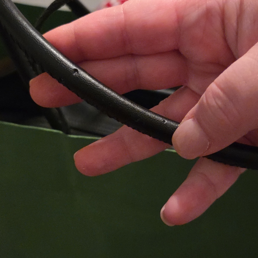 kate spade black quilted nylon tote with logo - Picture 15 of 15